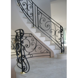 Rampe d'escalier FER FORGE