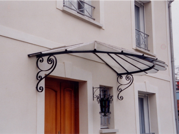 Marquise fer forgé 2, marquise en ferronnerie